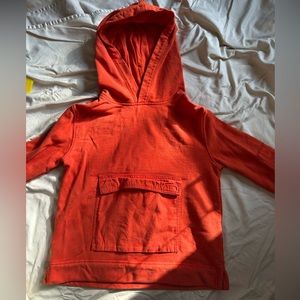 GAPkids orange hoodie with Velcro pocket